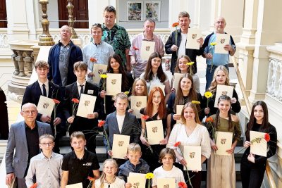 Gruppenbild der geehrten Sportler 2026