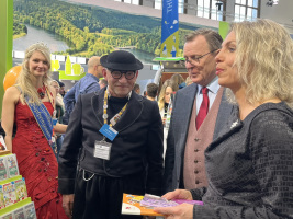 Besuch von Ramelow und Karawanskij zur Grünen Woche am Stand des Landkreises