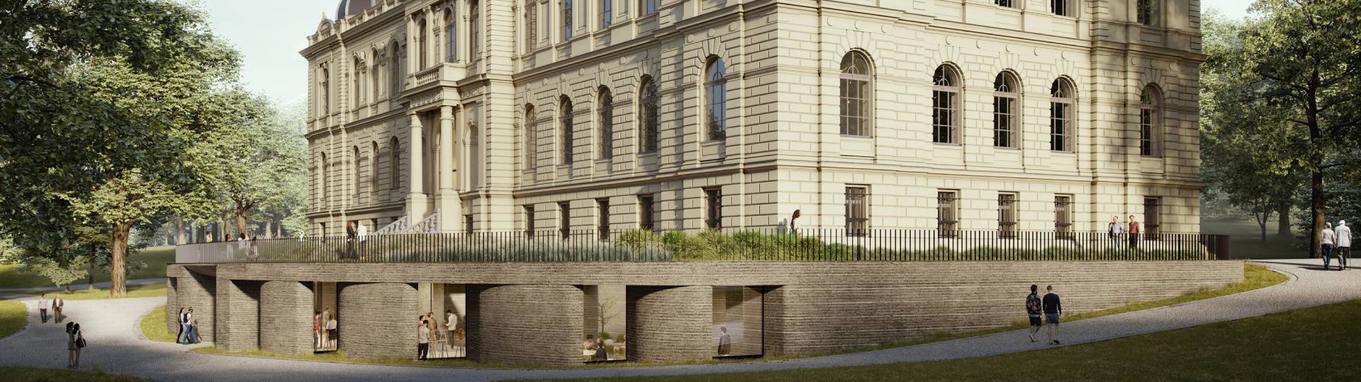 Visualisierung des neuen Lindenau-Museum Altenburg